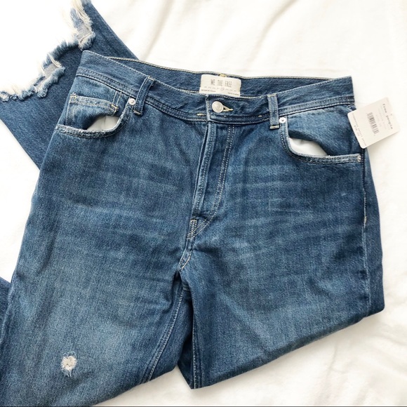 Free People high rise frayed flare denim jeans 28 - Picture 3 of 13
